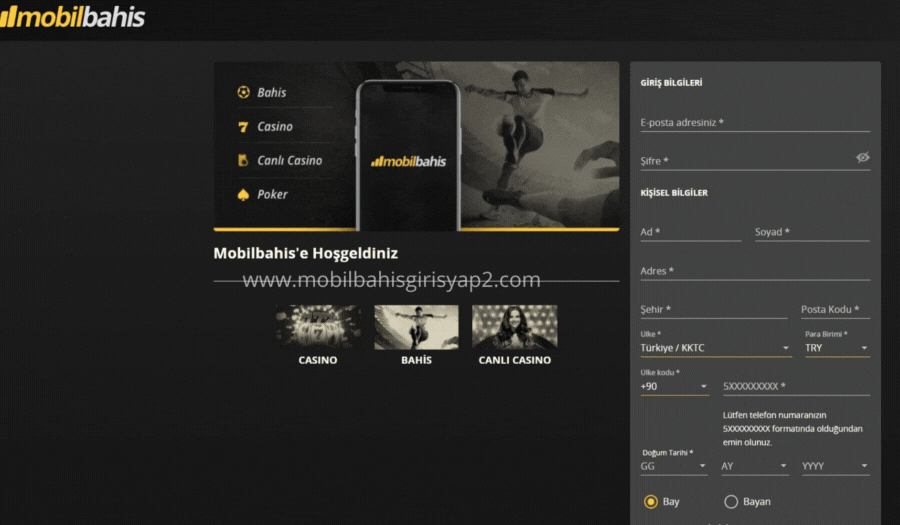 mobilbahisgirisyap2 ile Giriş Yap