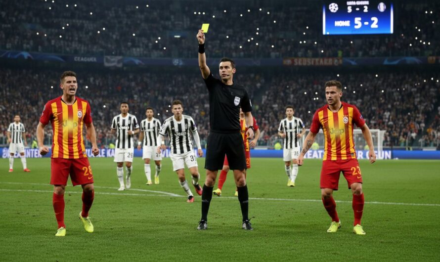 Galatasaray’ın Juventus Maçında Kart Sınırı Krizi: Dört Oyuncuya Dikkat!